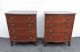 Tall Mahogany Inlay Large Nightstands End Tables Small Dressers 7654 1900-1950 photo 1
