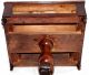Antique 1830 ' S 1 Drawer Dovetail Stand.  Opalescent Sandwich Glass Pulls 1800-1899 photo 8