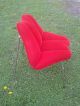 Mid Century Modern Chrome Chair Red Lips - Chrome Steel Legs Rare - Fabulous Mid-Century Modernism photo 2