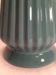Vtg Mid Century Aqua Fluted Ceramic & Teak Lamp Danish Marshall Martz Style Mid-Century Modernism photo 1