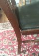 2 Vintage Antique Early Oak T - Back Dining Chairs - All 1900-1950 photo 6