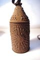 Antique Primitive Punched Tin Candle Holder Primitives photo 3
