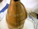 Antique French Arts & Crafts Wine Pitcher Oak Barrel Copper Banding Cider Jug Other Antique Woodenware photo 4