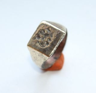 Antique Bronze Finger Ring With Image (jll01) photo