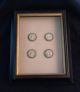 4pc Antique Very Old Charlotte Corday Buttons & 4 Pc.  Enamel Buttons photo 3