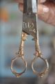 8 Pc Old Iron 1930 ' S Handcrafted Different Shears / Scissors,  Rich Patina Tools, Scissors & Measures photo 3