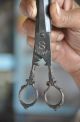 8 Pc Old Iron 1930 ' S Handcrafted Different Shears / Scissors,  Rich Patina Tools, Scissors & Measures photo 5
