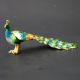 Chinese Exquisite Cloisonne Copper Handwork Inlaid Rhinestone Peacock Statue Other Antique Chinese Statues photo 1