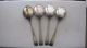 4 Gorham Etruscan Round Bowl Cream Soup Spoons 6 1/4 