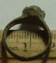 Rare Ancient Roman Ring Artifact Glass Paste Size 9 Us Intact Wearable Roman photo 1
