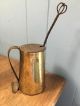 Cape Cod Fire Starter Brass Pot With Pumice Wand Primitive Hearth Ware photo 1