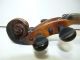 Antique/vintage Full Size 4/4 Scale Unmarked Violin W/ 2 Old Bows & Case String photo 9