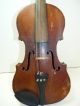 Antique/vintage Full Size 4/4 Scale Unmarked Violin W/ 2 Old Bows & Case String photo 4