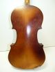 Antique/vintage Full Size 4/4 Scale Unmarked Violin W/ 2 Old Bows & Case String photo 6