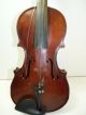 Antique/vintage Full Size 4/4 Scale Stradivarius Model Violin W/ Case & Old Bow String photo 3