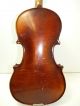Antique/vintage Full Size 4/4 Scale Stradivarius Model Violin W/ Case & Old Bow String photo 5
