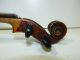 Antique Full Size 4/4 Scale German Strad Violin W/ Old Case & Bow - - Ready To Play String photo 8