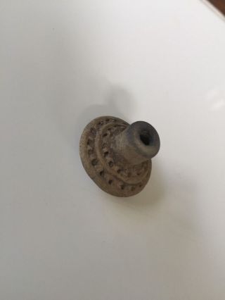 Pre Columbian Ancient Mayan Artifact Pottery Whorl Spindle Bead 4 photo