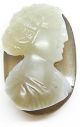 Ancient Roman Agate Hardstone Cameo Of Deified Empress Faustina 2nd Century A.  D. Roman photo 1