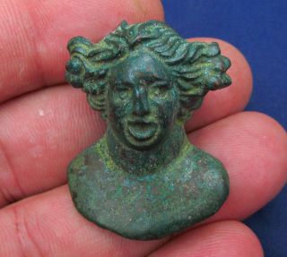 Great Details Ancient Roman Bronze Bust - Of Senator - 1st Century Ad 1179 - photo