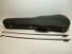 Antique Full Size 4/4 Scale Mechanical Tuner Fiddle Violin W/ 2 Old Bows & Case String photo 1