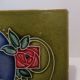 English Art Nouveau Majolica Ceramic Tile Stylised Macinosh Roses C1900 Architectural & Garden photo 1
