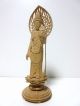 Japanese Japan,  Wooden Statue Buddha Statue Kannon Bodhisattva 26cm Statues photo 5