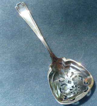 1913 Etruscan Sterling Silver Bon Bon Nut Spoon Gorham photo