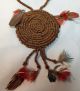 Amazon Indian Seed Necklace With Feathers Wai Wai Tribe Latin American photo 1