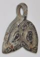Finely Designed Ancient Viking Silver Lunula Moon Pendant C.  1000 Norse Amulet Viking photo 3