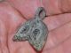 Finely Designed Ancient Viking Silver Lunula Moon Pendant C.  1000 Norse Amulet Viking photo 5
