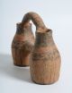 Antique Moroccan Berber Terracotta Double Vessel,  Sahara,  Henna Painted Pottery Other African Antiques photo 6
