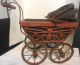 Antique 1900 ' S German Wicker Baby Doll Carriage Stroller Pram Buggy Baby Carriages & Buggies photo 9