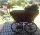 Antique 1900 ' S German Wicker Baby Doll Carriage Stroller Pram Buggy Baby Carriages & Buggies photo 1