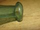 A Wonderful Late 18th Century American Blown Bottle In Auqa Green Rare Form Primitives photo 9