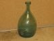 A Wonderful Late 18th Century American Blown Bottle In Auqa Green Rare Form Primitives photo 1