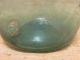 A Wonderful Late 18th Century American Blown Bottle In Auqa Green Rare Form Primitives photo 4