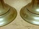 Best Early 17th C Spanish Brass Mid Drip Candlesticks Capstan Bases Primitives photo 4