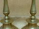 Best Early 17th C Spanish Brass Mid Drip Candlesticks Capstan Bases Primitives photo 5