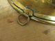 A Wonderful Early 18th C Brass Basin Or Cook Pot Hanger Tinned Interior Primitives photo 5