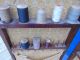 Antique Sewing Screen Sew Tidy Spools Of Thread Mission Primitive Oak Wood Vtg Other Antique Home & Hearth photo 3