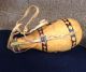 Vtg Masai Beaded Calabash (water Gourd) Water Flask Made To Carry African,  Kenya Other African Antiques photo 1