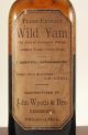 Antique John Wyeth & Brother Amber Medicine Bottle,  Wild Yam Extract, Bottles & Jars photo 1