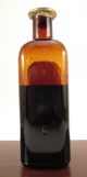 Antique John Wyeth & Brother Amber Medicine Bottle,  Wild Yam Extract, Bottles & Jars photo 2
