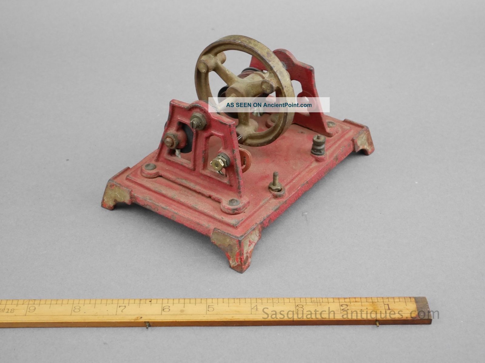Antique Electric Bipolar Motor Toy Open Frame Cast Iron Paint Other Antique Electric Bipolar Motor Toy Open Frame Cast Iron Paint Other