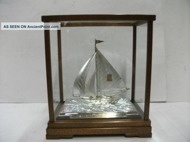 The Sailboat Of Silver970 Of The Most Wonderful Japan.  A Japanese Antique Other Antique Sterling Silver photo