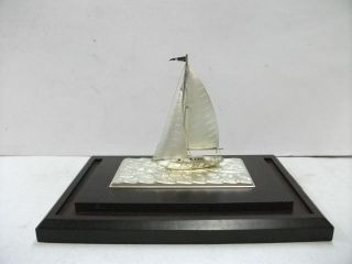 The Sailboat Of Silver985 Of The Most Wonderful Japan.  Takehiko ' S Work. photo