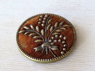 Antique Victorian Perfume Button Lrg 1 3/8 
