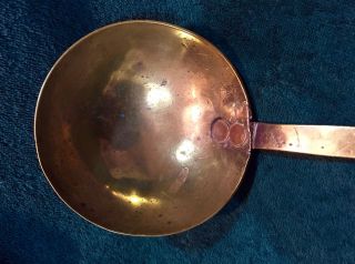 Lovely 16 Inch 18th Century Colonial Forged Kitchen Or Camp Brass Ladle W Gift photo