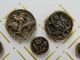 17 Victorian Escutcheon Buttons Antique Brass,  Some White Metal Buttons photo 3
